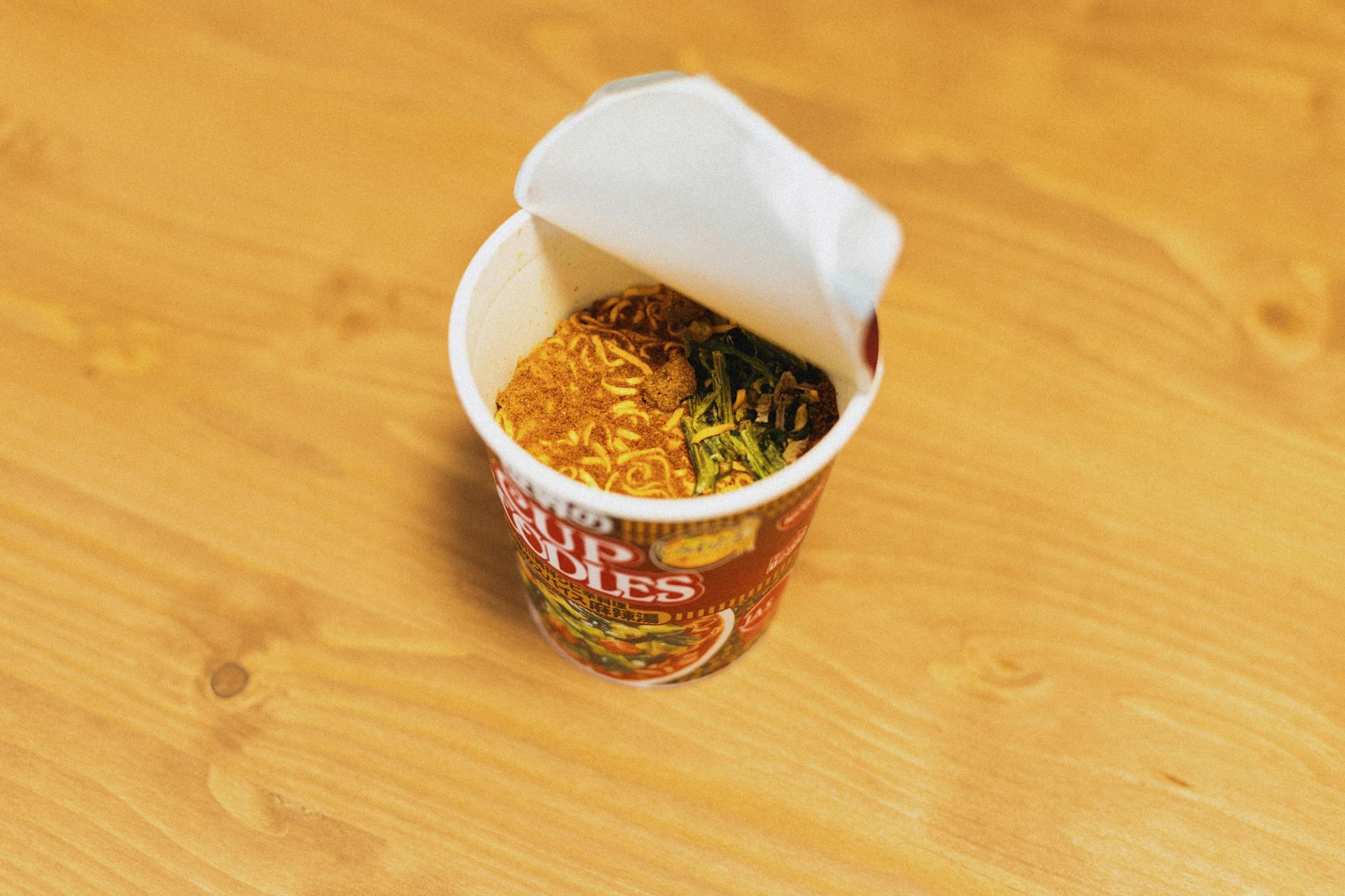 Cup of instant noodles Japanese fast food culture