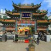 Vibrant traditional Chinese gate in Yokohama Chinatown, Japan captures cultural essence.